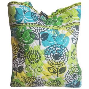 Vera Bradley Large Toggle Closure Tote Retired Limes Up Pattern